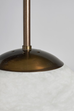 Suspension ronde en albâtre Alabaster Moon