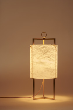 Lantern table lamp in alabaster and gilded metal Lantern - Table lamps by Matlight