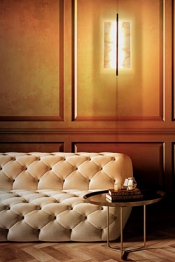Tile classic alabaster wall lamp