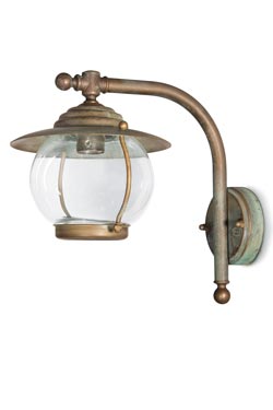 Applique d'extérieur en laiton vieilli tige haute  - Applique d'extérieur by Moretti Luce