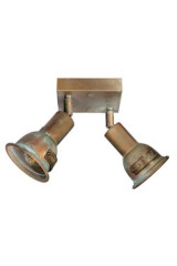 Azali double spot orientable sur socle carré - Spot by Moretti Luce