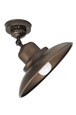 Ceiling lamp in burnished brass large dome - Ceiling lights by Moretti Luce