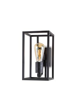Cubic applique lanterne noire - Applique by Moretti Luce