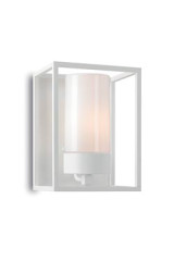 Cubic3 applique d'extérieur blanche et verre opale  - Applique d'extérieur by Moretti Luce