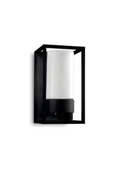 Cubic3 applique lanterne d'extérieur en verre opale  - Applique d'extérieur by Moretti Luce