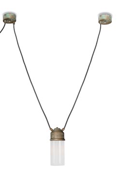 Darsili suspension industrielle 2 lumières - Suspension d'extérieur by Moretti Luce
