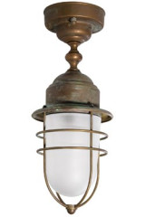 Storm brass outdoor ceiling light - Exterior ceiling lights by Moretti Luce