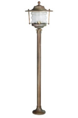 Onda small outdoor beacon lantern on stand 110cm - Exterior columns by Moretti Luce