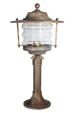Onda small outdoor beacon lantern on stand 51cm - Exterior path & step lighting by Moretti Luce