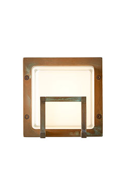 Ice cubic wall light vintage brass finish - Exterior wall lights by Moretti Luce