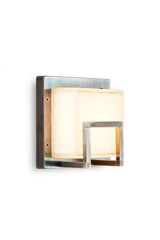 Ice cubic wall light vintage nickel finish - Exterior wall lights by Moretti Luce