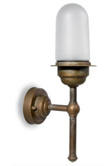 Torcia applique torch in aged brass - Exterior wall lights by Moretti Luce