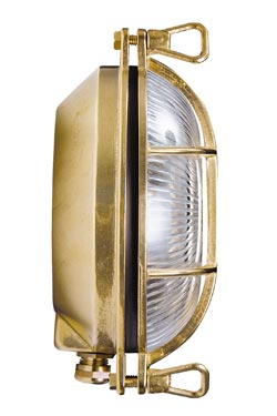Tortuga outdoor wall light porthole with round transparent glass 