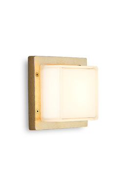 Ice Cubic applique d'extérieur finition laiton naturel - Applique d'extérieur by Moretti Luce