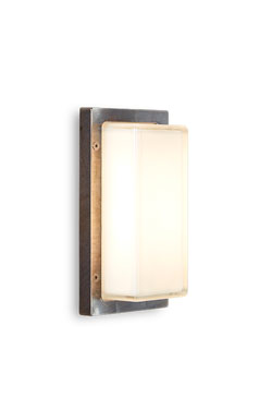 Ice cubic applique d'extérieur rectangle finition nickel - Applique d'extérieur by Moretti Luce