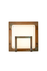 Ice cubic applique vintage finition laiton vieilli - Applique d'extérieur by Moretti Luce