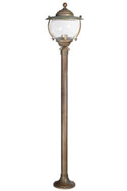 Lampadaire de jardin en laiton vieilli - Lampadaire d'extérieur by Moretti Luce