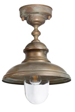 Little Mill plafonnier en laiton vieilli - Plafonnier d'extérieur by Moretti Luce
