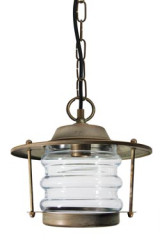 Onda suspension lanterne d'extérieur en laiton vieilli - Suspension d'extérieur by Moretti Luce