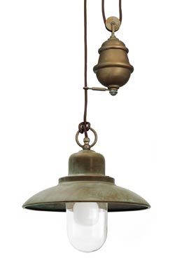 Aged brass up and down pendant - Pendants by Moretti Luce