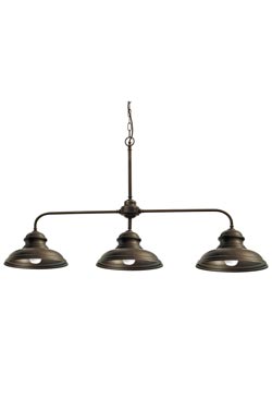 Triple pendant lamp in aged brass - Pendants by Moretti Luce