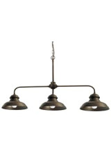 Triple pendant lamp in aged brass - Pendants by Moretti Luce