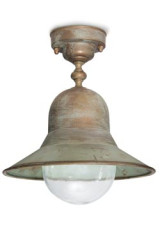 Plafonnier d'extérieur en laiton vieilli  - Plafonnier d'extérieur by Moretti Luce