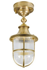 Santorini plafonnier d'extérieur doré inspiration croisière - Plafonnier d'extérieur by Moretti Luce