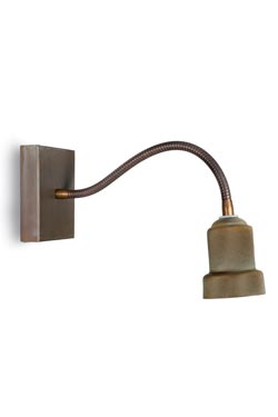 Silene applique liseuse en laiton vieilli - Applique by Moretti Luce