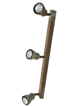 Antique brass triple directional spotlight - Spotlights by Moretti Luce