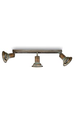 Genziana ceiling lamp 3 adjustable spots - Spotlights by Moretti Luce