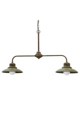 Suspension double en laiton vieilli - Suspension by Moretti Luce