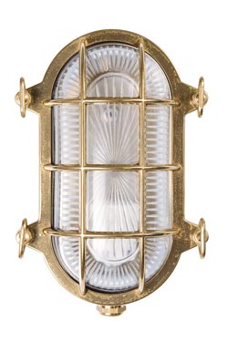 Tortuga applique d'extérieur hublot ovale verre transparent - Applique d'extérieur by Moretti Luce