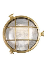 Tortuga applique d'extérieur hublot ronde en verre transparent - Applique d'extérieur by Moretti Luce