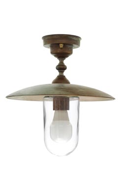 Trasimeno plafonnier d'extérieur en laiton vieilli - Plafonnier d'extérieur by Moretti Luce
