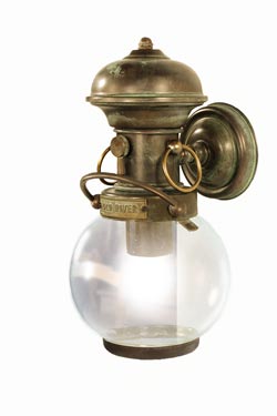 Botticella marine wall lamp in solid brass and clear glass - Wall lights by Moretti Luce