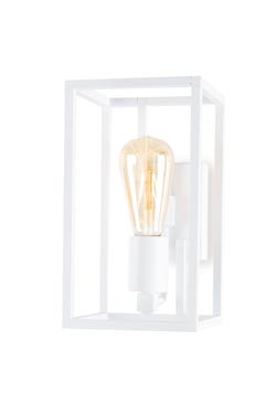 Cubic wall lamp with white finish - Wall lights by Moretti Luce