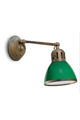 Pendula articulated wall lamp and green glass - Wall lights by Moretti Luce