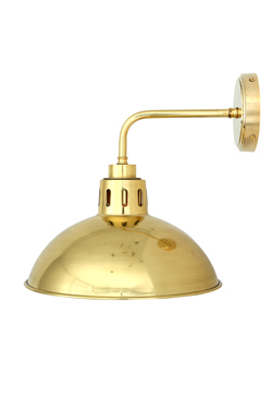 Applique de salle de bain en laiton brillant