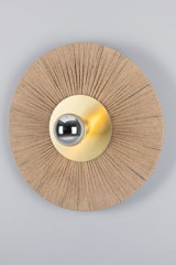 Applique disque de raphia naturel Syracuse - Applique by Mullan