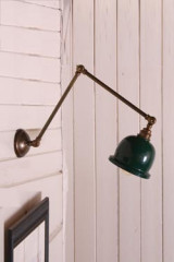 Applique en bronze antique Nico - Applique by Mullan