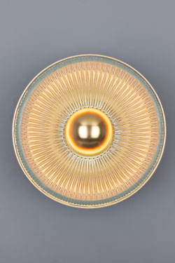 Applique rétro en laiton doré Eclipse