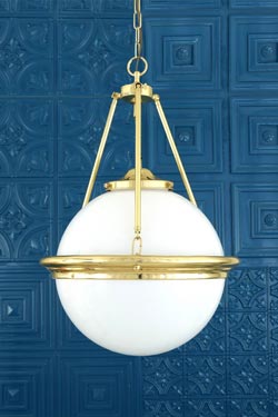 Ardee suspension style classique dorée et blanche - Suspension by Mullan