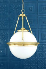 Ardee suspension style classique dorée et blanche - Suspension by Mullan