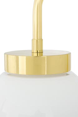 Auburn applique rétro américaine dorée et blanche