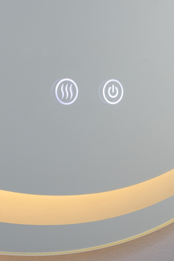 Illuminated mirror with LED strip light Soajo