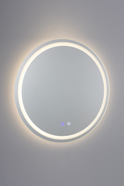 Illuminated mirror with LED strip light Soajo - Bathroom lighting by Mullan
