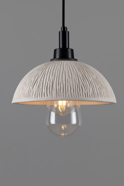 Kingii white ceramic bathroom pendant light - Bathroom lighting by Mullan