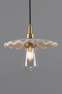Kirhii wavy ceramic bathroom pendant light - Bathroom lighting by Mullan