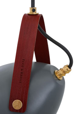 Lambeth grey metal bathroom pendant light